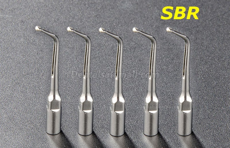 5Pcs WOODPECKER SBR Dental Ultrasonic Scaler Cavity Preparation Tip fit EMS